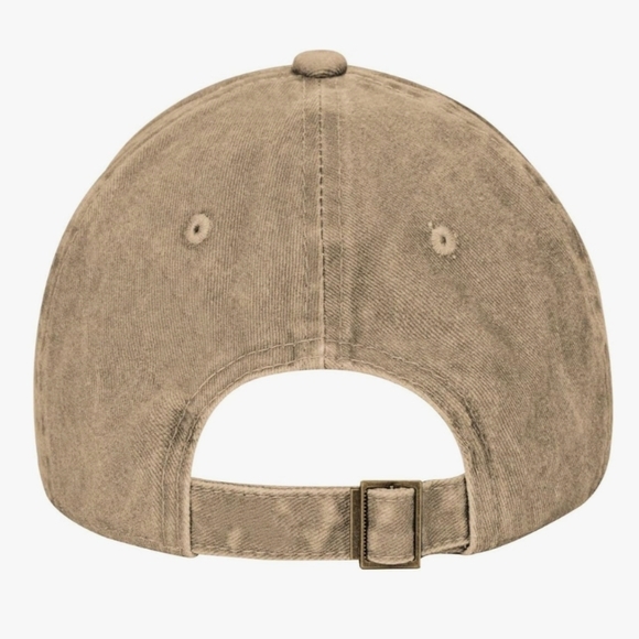 Horse Baseball Cap Tan Beige Adjustable Unisex - Picture 3 of 5
